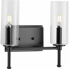 Progress Elara 2-LT Bath Vanity Light - Matte Black - P300357-31M