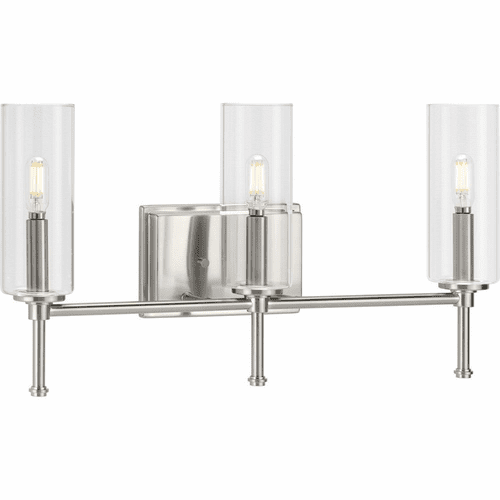 Progress Elara 3-LT Bath Vanity Light - Brushed Nickel - P300358-009