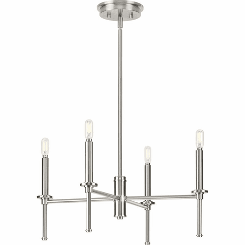 Progress Elara 4-LT Chandelier - Brushed Nickel - P400293-009
