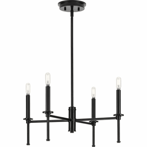 Progress Elara 4-LT Chandelier - Matte Black - P400293-31M