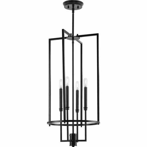 Progress Elara 4-LT Entry & Foyer Light - Matte Black - P500363-31M