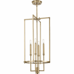 Progress Elara 4-LT Entry & Foyer Light - Vintage Brass - P500363-163