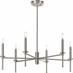 Progress Elara 6-LT Chandelier - Brushed Nickel - P400294-009