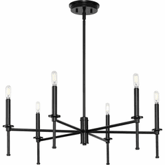 Progress Elara 6-LT Chandelier - Matte Black - P400294-31M