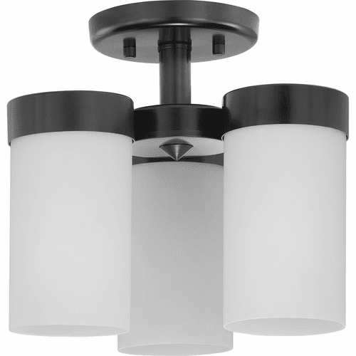 Progress Elevate Collection 3-LT 11-3/4" Flush Mount - Black - P350040-031