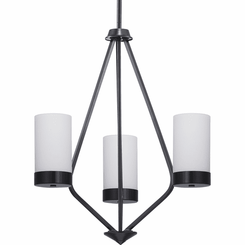 Progress Elevate Collection 3-LT Chandelier - Black - P400021-031