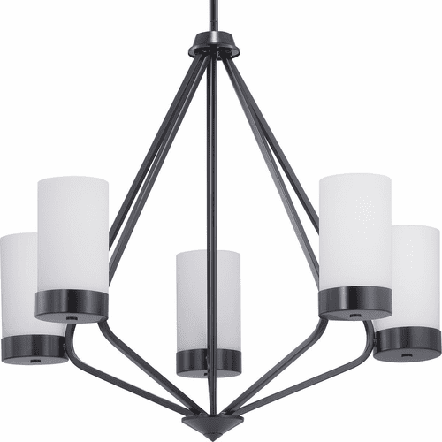 Progress Elevate Collection 5-LT Chandelier - Black - P400022-031