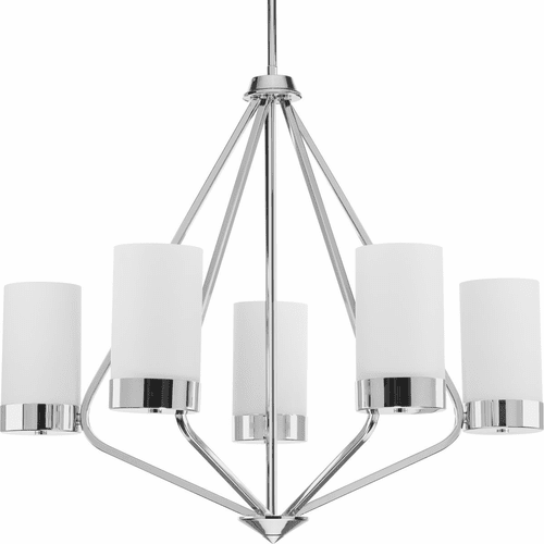 Progress Elevate Collection 5-LT Chandelier - Polished Chrome - P400022-015