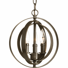 Progress Equinox Collection 3-LT Sphere Pendant - Antique Bronze - P5142-20 Progress Equinox Collection 3-LT Sphere Pendant - Antique Bronze - P5142-20
