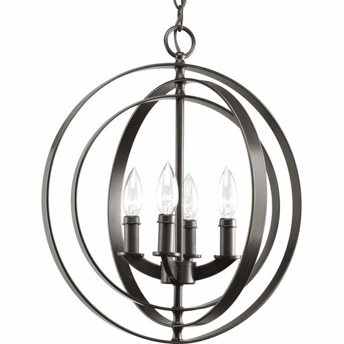 Progress Equinox Collection 4-LT Foyer Pendant - Antique Bronze - P3827-20
