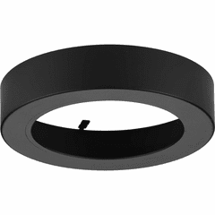 Progress Everlume 5" Edgelit Round Trim Ring - Black - P860048-031
