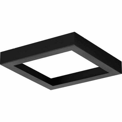 Progress Everlume 7" Edgelit Square Trim Ring - Black - P860053-031