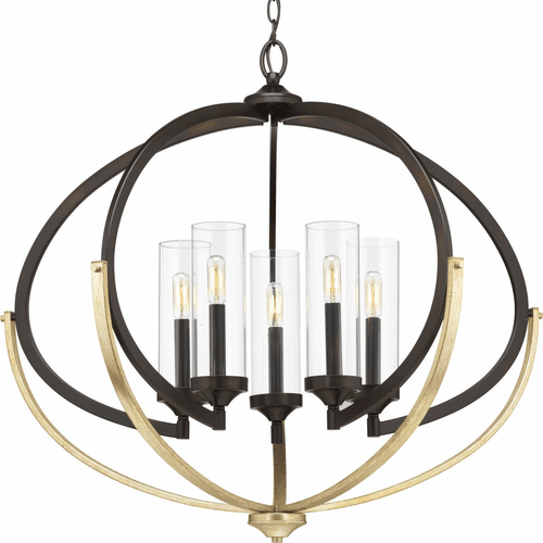 Progress Evoke Collection 5-LT Chandelier - Antique Bronze - P400117-020