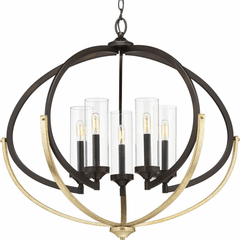 Progress Evoke Collection 5-LT Chandelier - Antique Bronze - P400117-020
