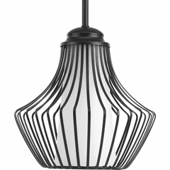 Progress Finn Collection 1-LT Pendant - Black - P5324-31