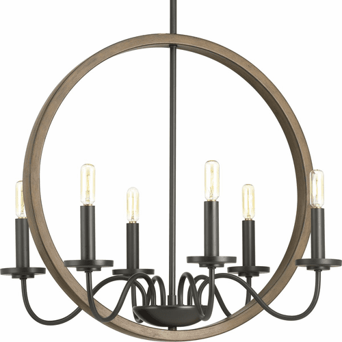 Progress Fontayne Collection 6-LT Chandelier - Antique Bronze - P400081-020