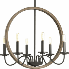 Progress Fontayne Collection 6-LT Chandelier - Antique Bronze - P400081-020