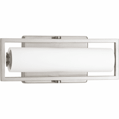 Progress Frame LED 12" Linear Vanity Light - Brushed Nickel - P2781-0930K9