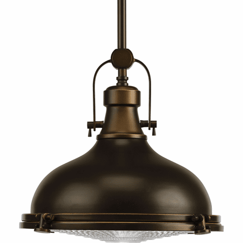 Progress Fresnel Lens 12" 1-LT LED Pendant - Oil Rubbed Bronze - P5188-10830K9
