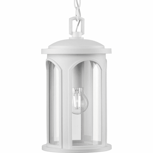 Progress Gables 1-LT Outdoor Wall Light - Satin White - P550050-028