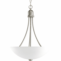 Progress Gather Collection 2-LT Foyer Pendant - Brushed Nickel - P3914-09 Progress Gather Collection 2-LT Foyer Pendant - Brushed Nickel - P3914-09