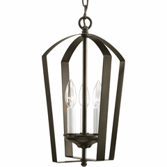 Progress Gather Collection 3-LT Foyer Pendant - Antique Bronze - P3928-20 Progress Gather Collection 3-LT Foyer Pendant - Antique Bronze - P3928-20