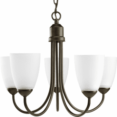 Progress Gather Collection 5-LT Chandelier - Antique Bronze - P4441-20
