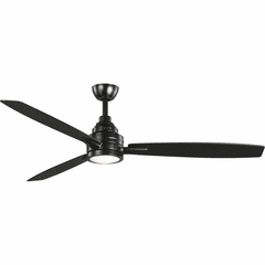 Progress Gaze Collection 60" LED 3-Blade Ceiling Fan - Black - P2554-3130K
