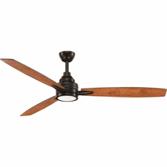 Progress Gaze Collection 60" LED 3 Plywood-Blade - Antique Bronze - P2554-2030K