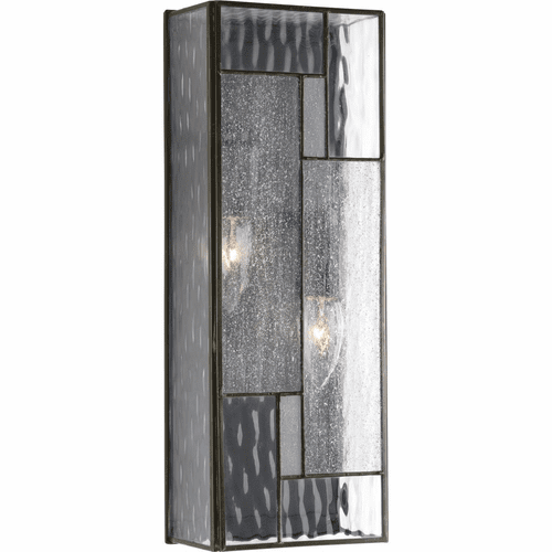 Progress Geometric 2-LT Outdoor Medium Wall Lantern - Bronze - P560048-129