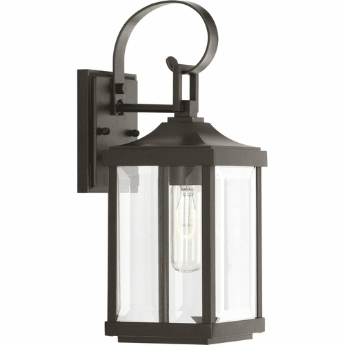 Progress Gibbes Street 1-LT Outdoor Small Wall-Lantern - Bronze - P560021-020