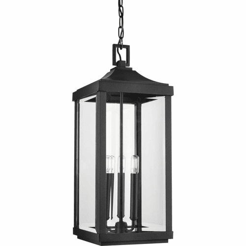 Progress Gibbes Street 3-Light 60W Hanging Lantern - Black - P550004-031