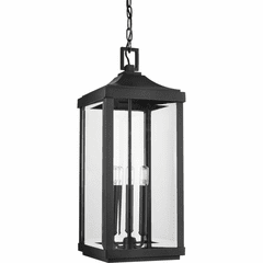 Progress Gibbes Street 3-Light 60W Hanging Lantern - Black - P550004-031