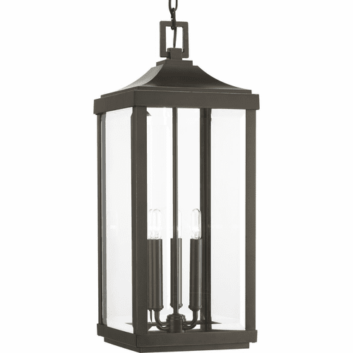 Progress Gibbes Street 3-LT Outdoor Hanging Lantern - Antique Bronze - P550004-020
