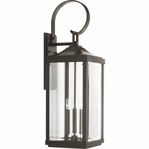 Progress Gibbes Street 3-LT Outdoor Large Wall-Lantern - Bronze - P560023-020