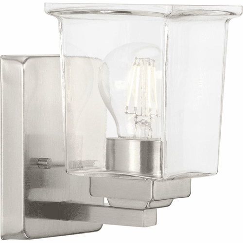Progress Gilmour 1-LT Bath Vanity Light - Brushed Nickel - P300377-009