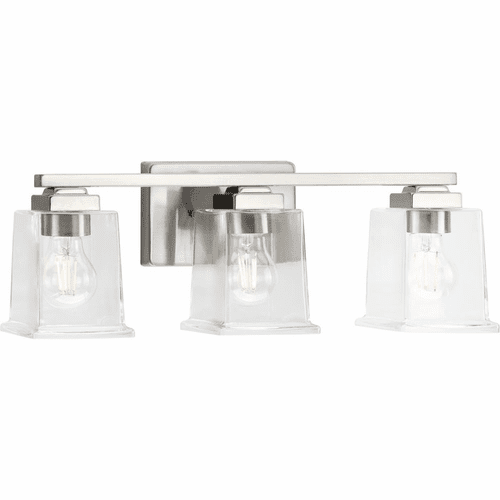 Progress Gilmour 3-LT Bath Vanity Light - Brushed Nickel - P300379-009