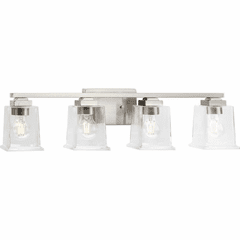 Progress Gilmour 4-LT Bath Vanity Light - Brushed Nickel - P300380-009 Progress Gilmour 4-LT Bath Vanity Light - Brushed Nickel - P300380-009