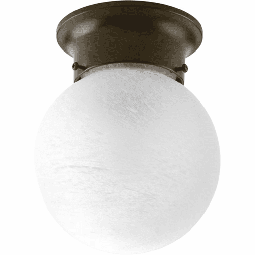 Progress Glass Globes 6" 1-LT Close-to-Ceiling - Antique Bronze - P3401-20