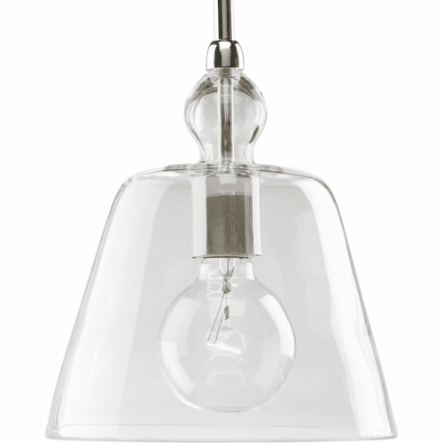 Progress Glass Pendants 1-LT Mini-Pendant - Polished Nickel - P5184-104