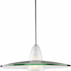 Progress Glass Pendants 1-LT Pendant - Brushed Nickel - P5012-09
