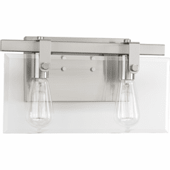 Progress Glayse 2-LT Bath Vanity - Brushed Nickel - P300106-009