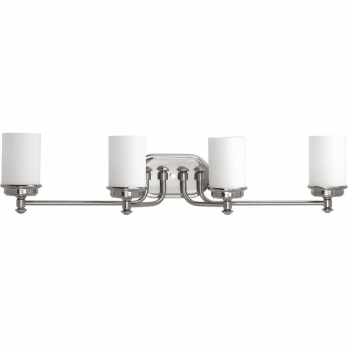 Progress Glide Collection 4-LT Bath Vanity - Brushed Nickel - P300015-009