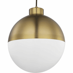 Progress Globe 1-Light 17W LED Pendant - Brushed Bronze - P500148-109-30