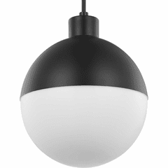Progress Globe 1-Light 9W LED Pendant - Black - P500147-031-30