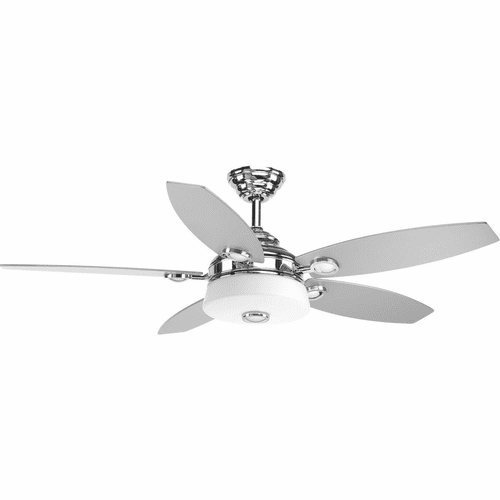 Progress Graceful 54" 5-Blade Fan w/ LED Light - Polished Chrome - P2544-1530K