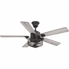 Progress Greer Collection 54" Five-Blade Ceiling Fan - Gilded Iron - P2584-71