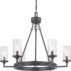 Progress Gresham Collection 6-LT Chandelier - Graphite - P400164-143 Progress Gresham Collection 6-LT Chandelier - Graphite - P400164-143