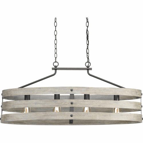 Progress Gulliver Collection 4-LT Linear Chandelier - Graphite - P400097-143
