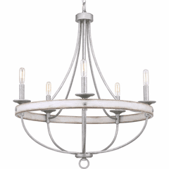 Progress Gulliver Collection 5-LT Chandelier - Galvanized Finish - P400158-141 Progress Gulliver Collection 5-LT Chandelier - Galvanized Finish - P400158-141